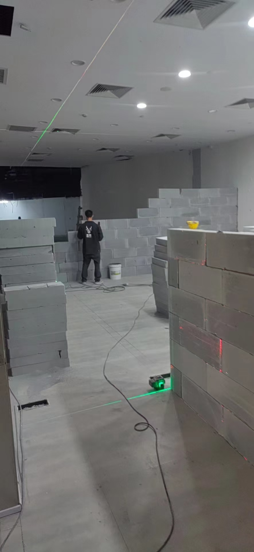 轻质砖隔墙现场参考图1